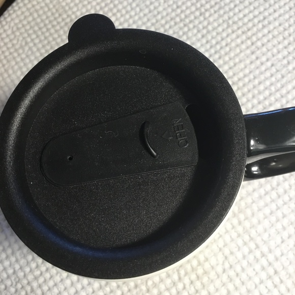 Topadorn 17 Oz Tall Ceramic Travel Mug Coffee Cups w/ Sealed Lid Purple Flower - Picture 5 of 8